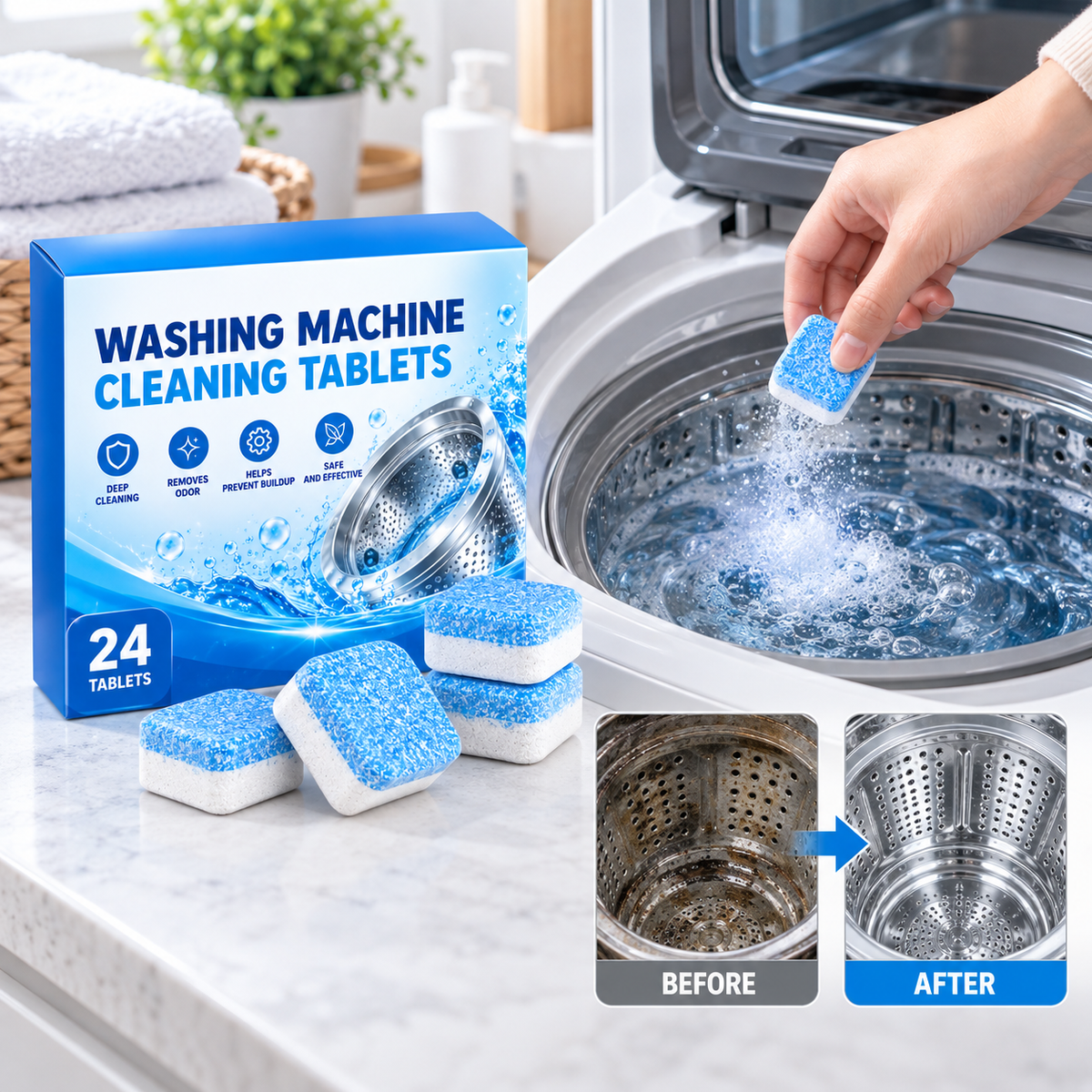 Washing Machine Cleaning Tablets