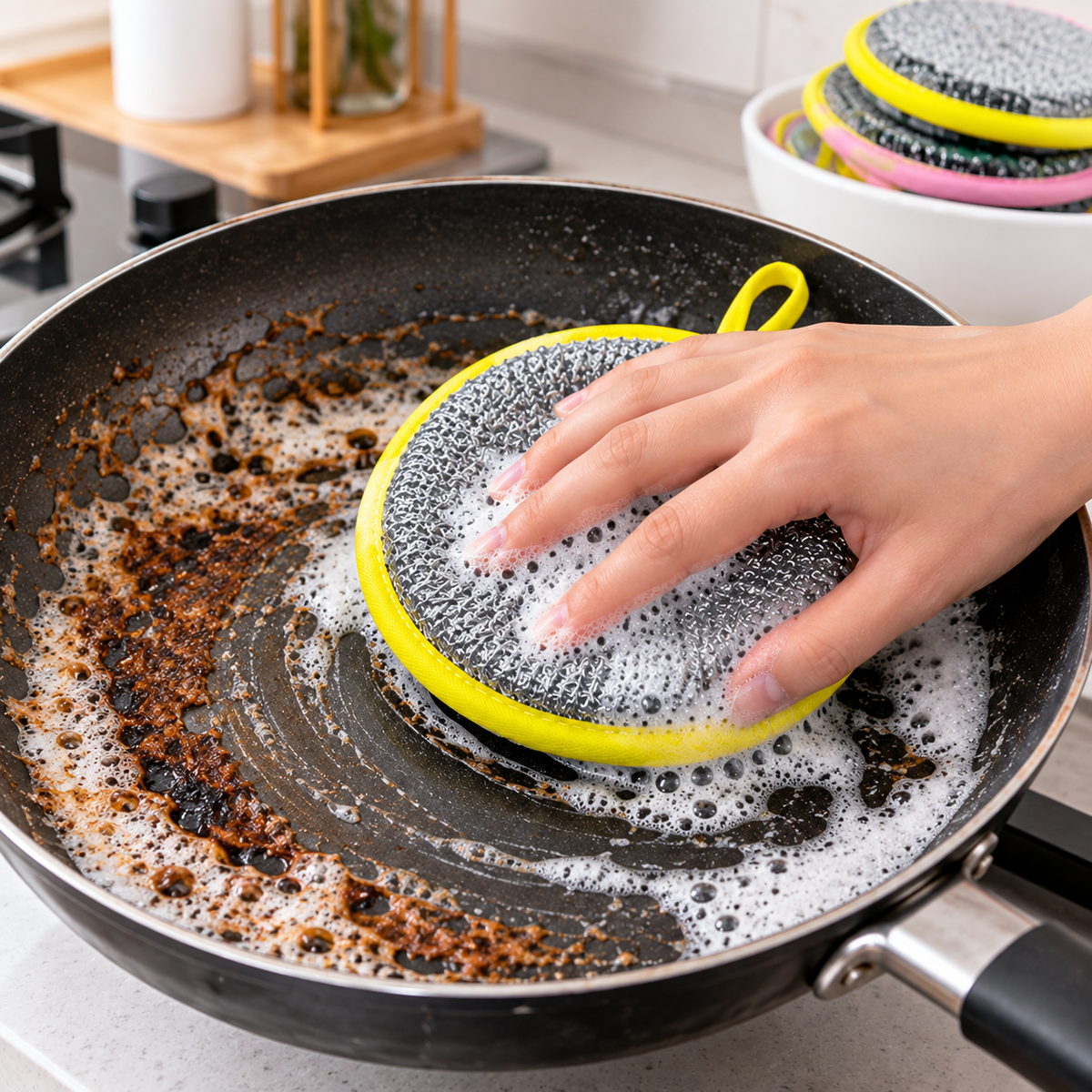 Dual-Sided Thick Cleaning Sponge